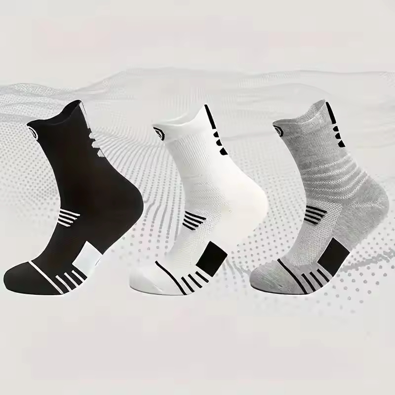 Athletic Sock Cushion - 3 Pairs Men's Comfort Fit Cushion