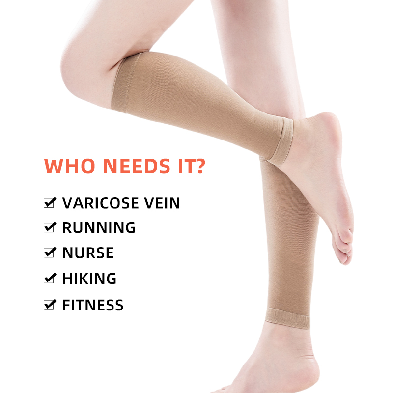 Compression Sleeve Calf - Legbeauty 15-21mmHg Oversized Compression Calf Socks