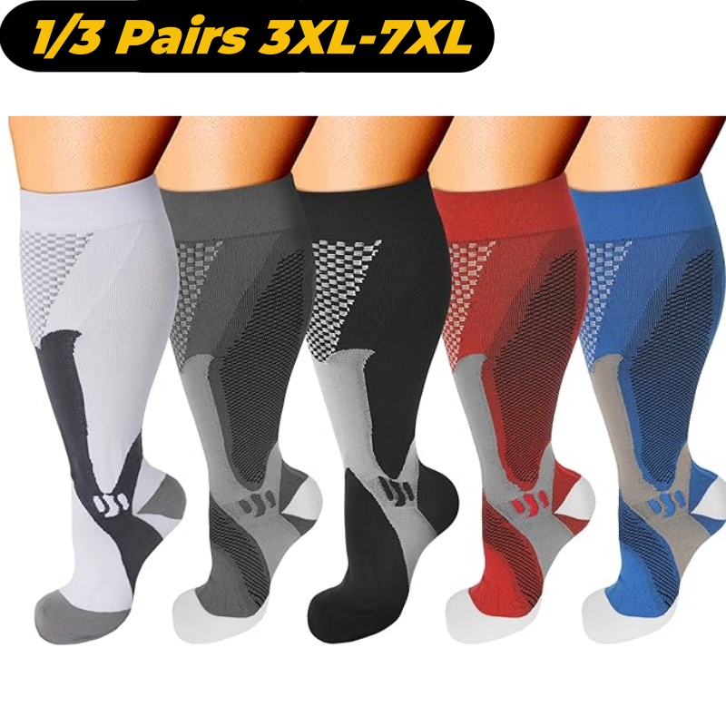 1/3Pairs 3XL-7XLPlus Size Wide - огляд і ціна Compression Sock Medical