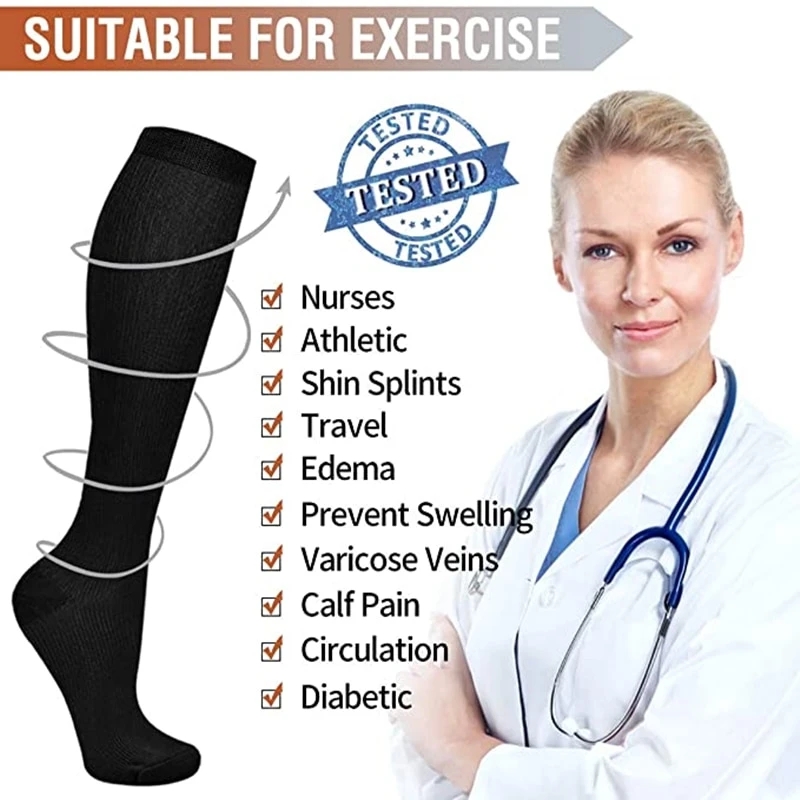 2 Pairs Compression Stockings  - огляд і ціна Compression Sock Medical